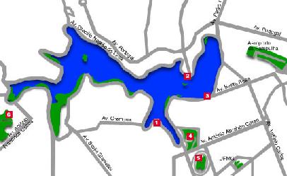 Mapa da Pampulha