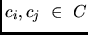 $c_i,c_j \in C$