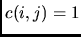 $c(i,j)=1$