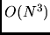 $O(N^3)$