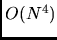 $O(N^4)$
