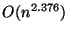 $O(n^{2.376})$
