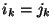 $i_{k} = j_{k}$