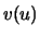 $v(u)$