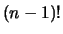 $(n-1)!$