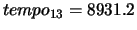 $tempo_{13}=8931.2$