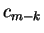 $c_{m-k}$