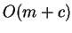 $O(m+c)$