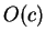 $O(c)$
