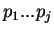 $p_{1}...p_{j}$