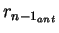 $r_{{n-1}_{ant}}$