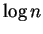 $\log n$