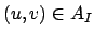 $ (u, v) \in A_I$