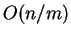 $O(n/m)$