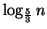 $\displaystyle \log _{\frac{5}{3}}n$