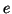 \( e \)