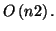 \( O\left( n2\right) . \)