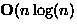 $\mathbf{O}(n \log(n)$