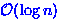 ${\cal O}(\log{n})$