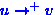 $u \ensuremath{ \ensuremath{\rightarrow} ^{+}} v$